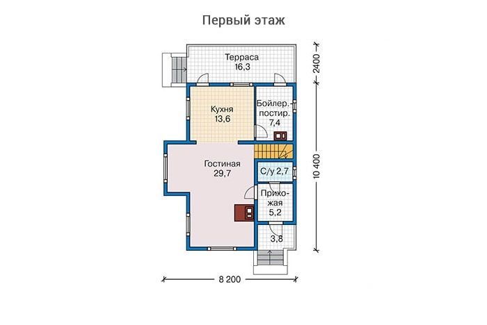Проект дома в стиле фахверк Ф114 строительство в Тольятти