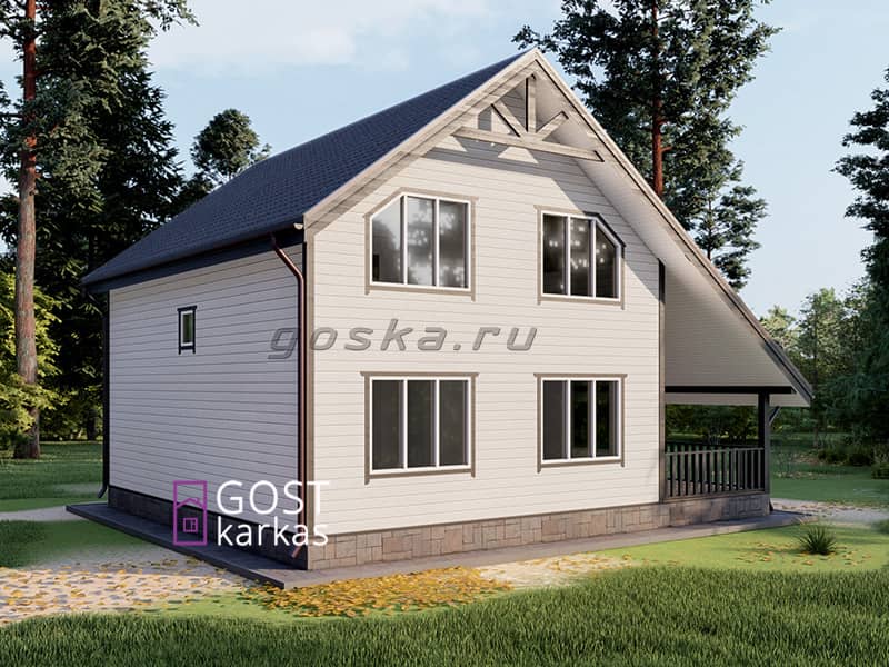 Проект каркасного дома К 137 строительство в Тольятти
