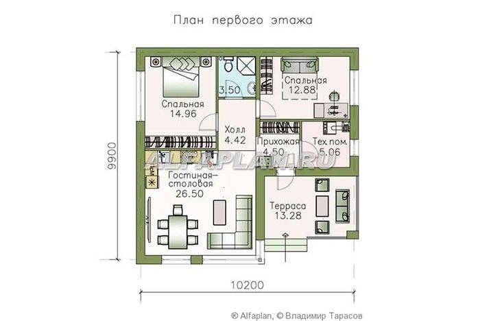 Проект дома О78 строительство в Тольятти