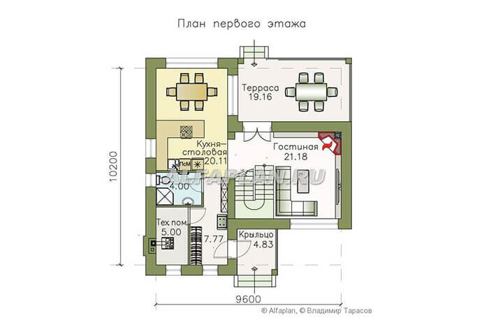 Проект дома Б125 строительство в Тольятти