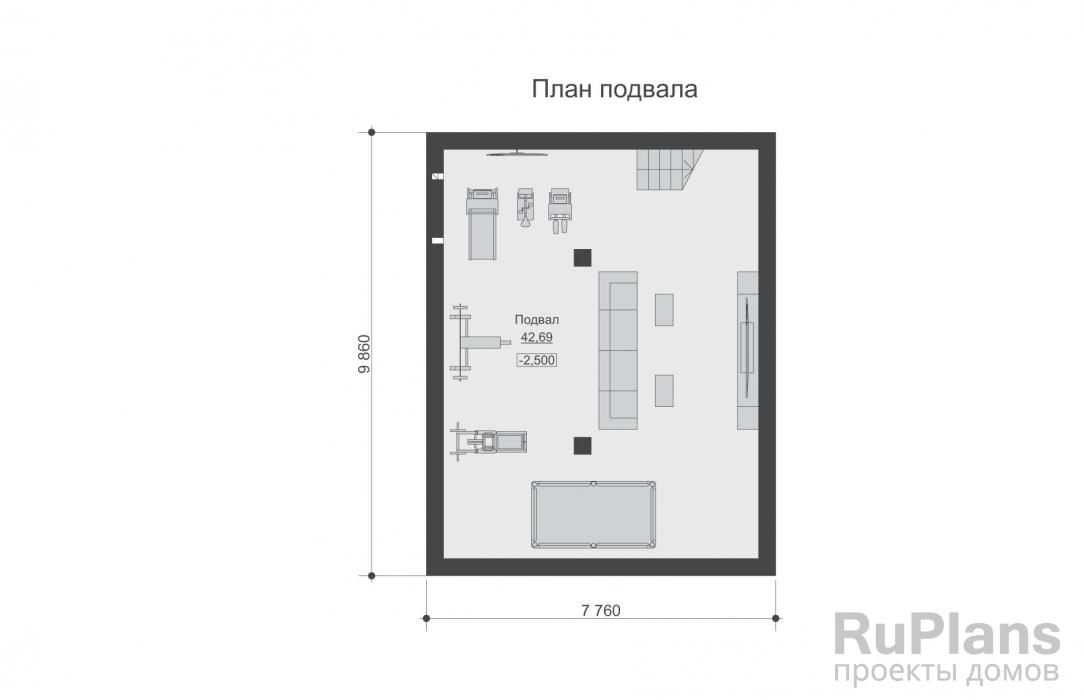 Проект двухэтажного дома - Rg6335 строительство в Тольятти