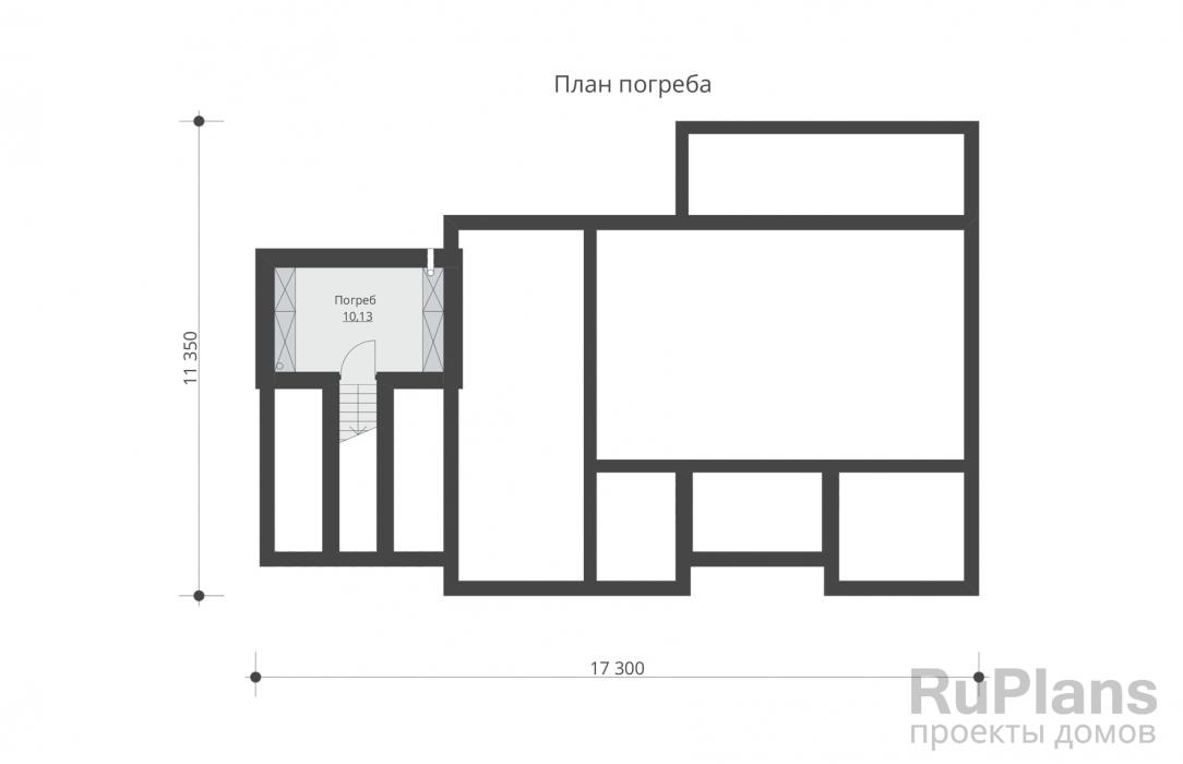 Проект одноэтажного дома - Rg5513 строительство в Тольятти