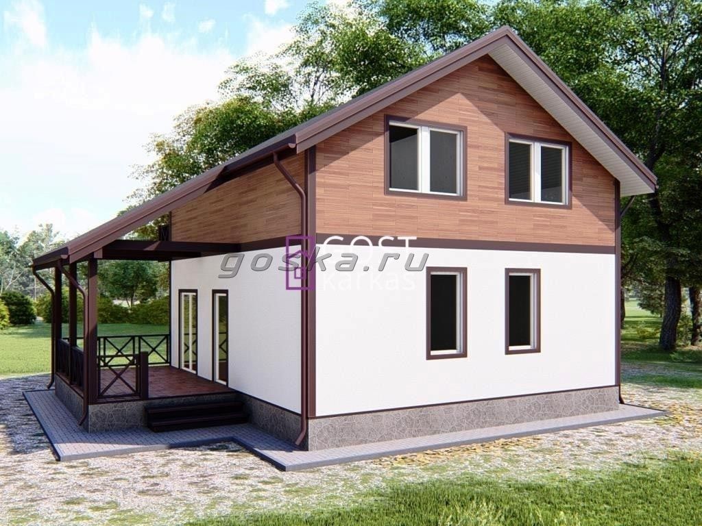 Проект каркасного дома К 150 строительство в Тольятти