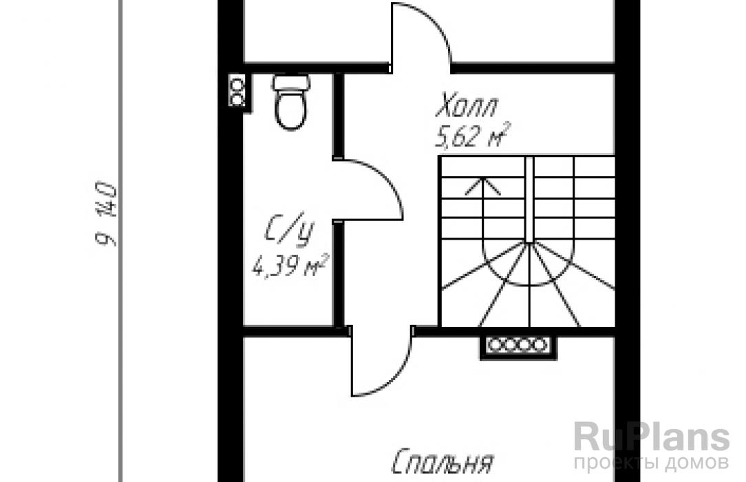 Проект двухэтажного дома - Rg3810 строительство в Тольятти