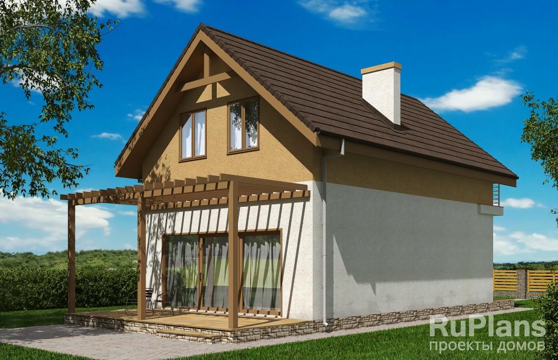 Проект дома с мансардой - Rg5851 строительство в Тольятти