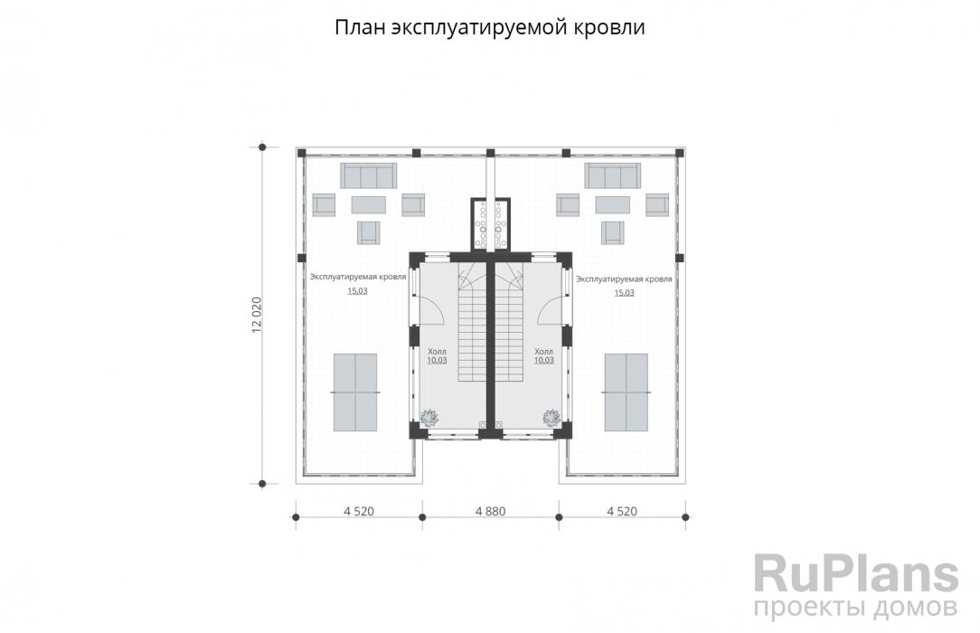 Проект двухэтажного дома - Rg5789 строительство в Тольятти