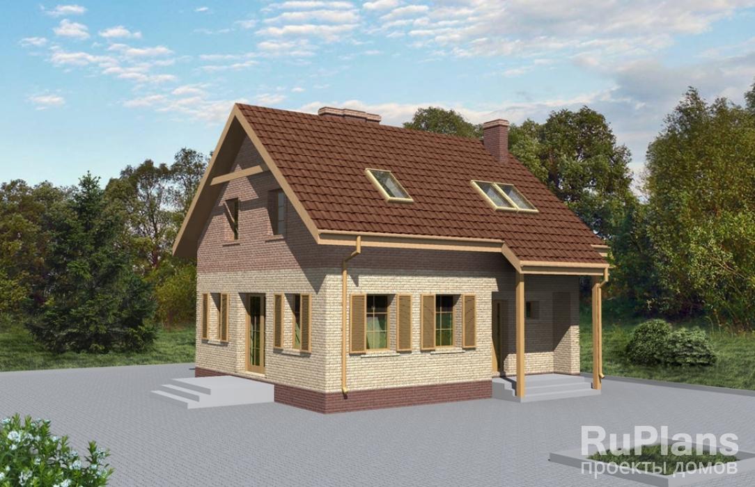 Проект дома с мансардой - Rg3439 строительство в Тольятти
